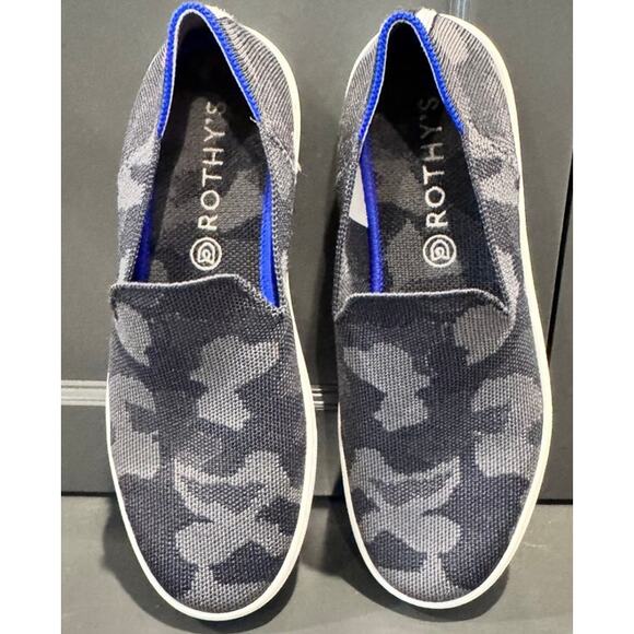 Rothy's The Sneaker Grey Camo Slip-Ons Size 7.5 - Picture 2 of 3